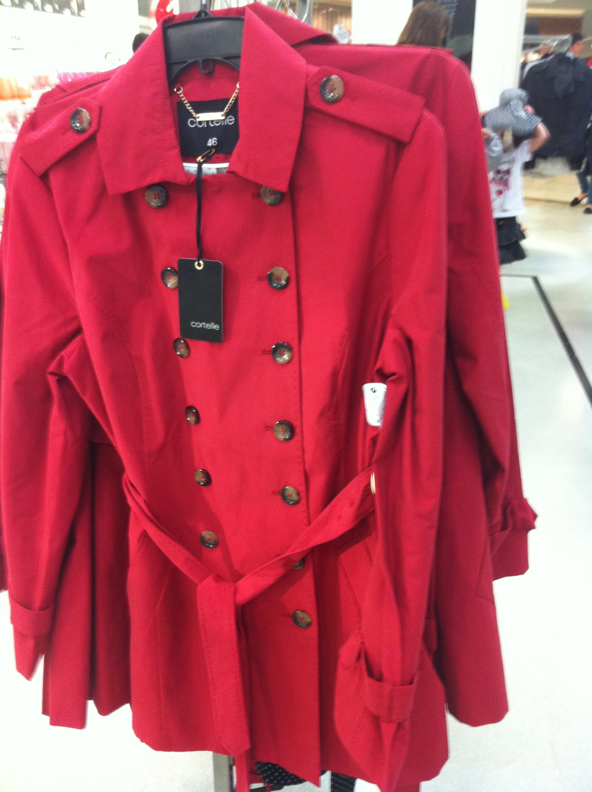 trench coat vermelho feminino